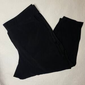 Athleta Brooklyn Ankle Women’s pull-on black cropped tapered capri pants